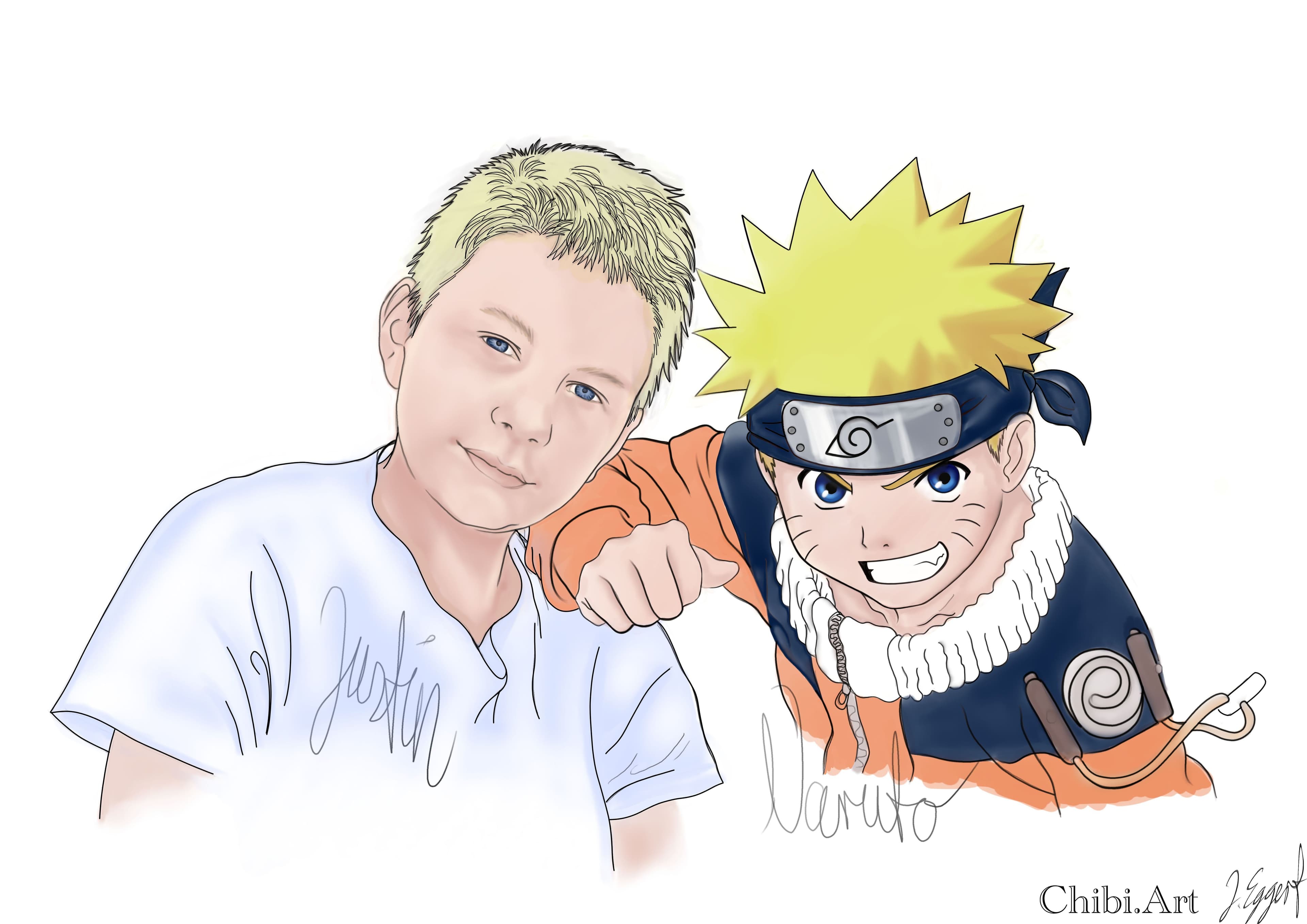 young boy blonde hair Naruto Uzumaki anime character